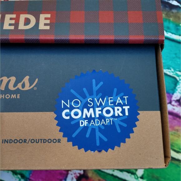 NWT in box Dearfoams Genuine Suede Clogs with Woven Taping Mens size 9 - Picture 10 of 11